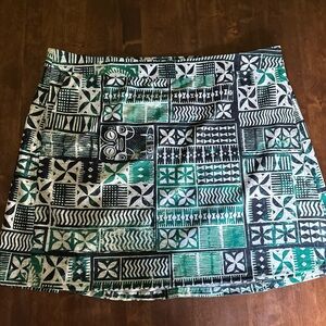 New‎ Rip Skirt XXL Emerald Tapa Green Hawaiian Beach Resort Travel Ialand Tribal